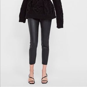 Zara Leather leggings